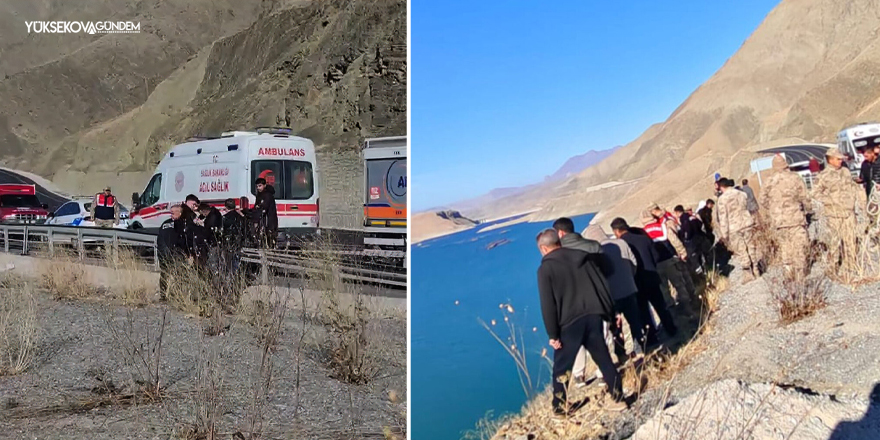 Hakkari Yolunda Feci Kaza: Otomobil Baraj Gölüne Uçtu 2 Ölü, 1 Kayıp