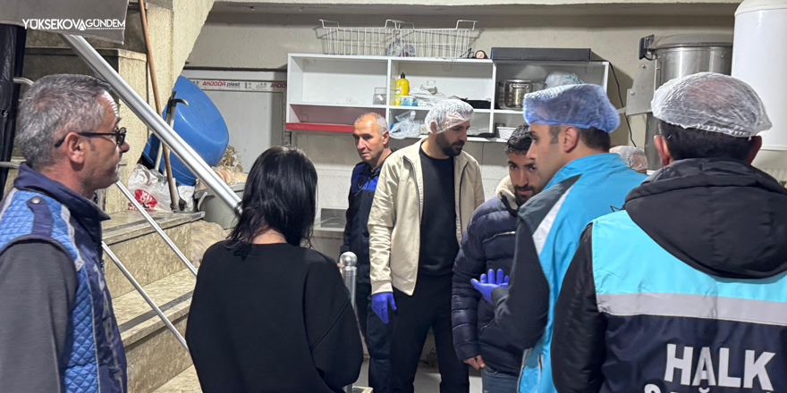 “Sağlıklı Bir Yüksekova İçin” Dört Kurumdan Eş Zamanlı Denetim