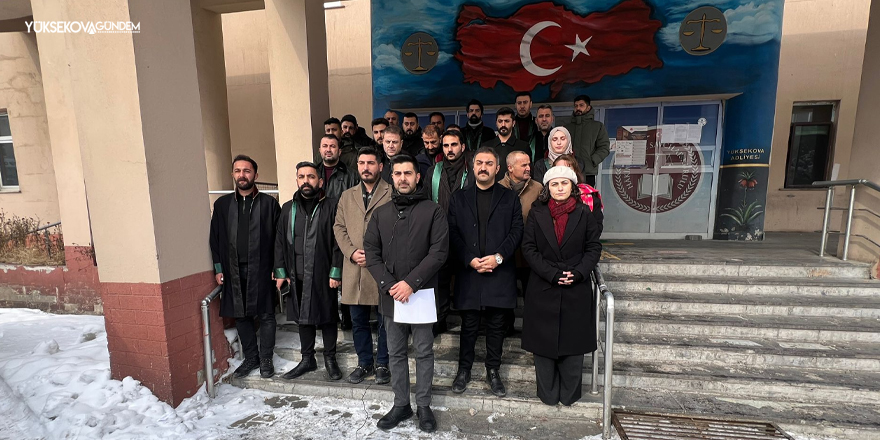 Hakkari Barosu, ÖHD ve İHD’den Yüksekova’da Ortak Basın Açıklaması