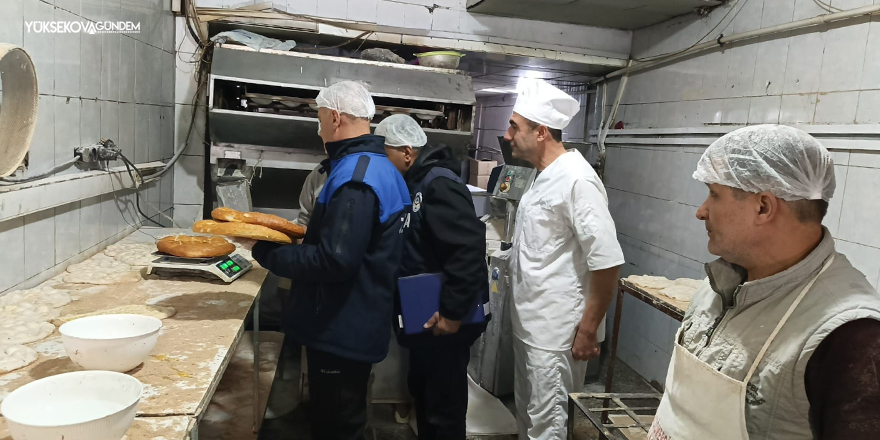 Yüksekova'da Fırınlar Denetlendi