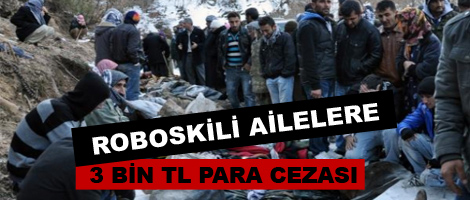 Roboskili ailelere 3 bin TL para cezası