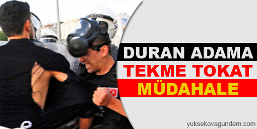 Duran adama tekme tokat müdahale