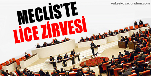 Meclis'te Lice zirvesi
