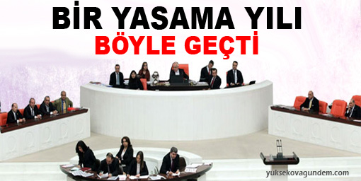 Bir yasama yılı böyle geçti