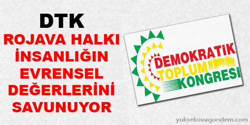 DTK'dan Rojava İçin Yazılı Açıklama