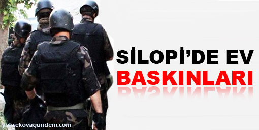 Silopi'de ev baskınları