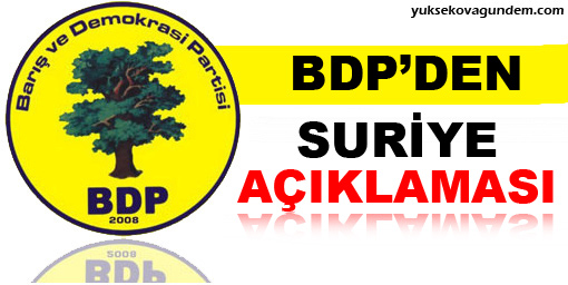 BDP'den Suriye çağrısı