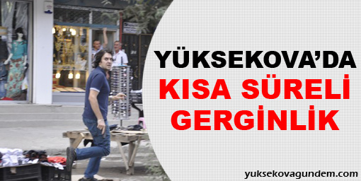 Yüksekova'da kısa süreli gerginlik