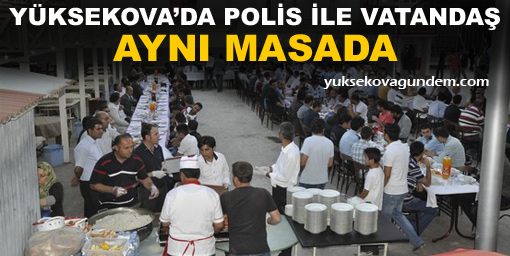 Polis İle Vatandaş Aynı Masada