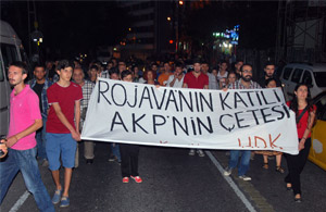 Nurtepe'de Rojava için yürüyüş
