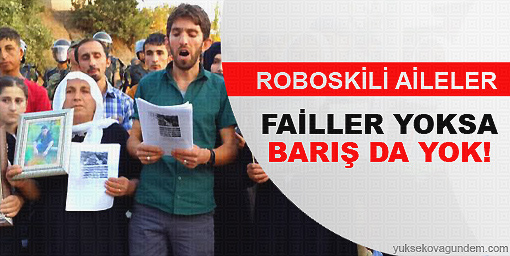 Roboskili aileler: Failler yoksa barış da yok!