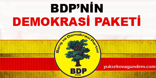 BDP'nin 'demokrasi paketi'