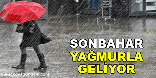 Sonbahar yağmurla geliyor