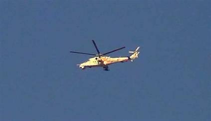 Sınırda helikopter düştü