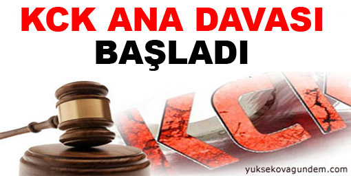 'KCK' ana davası başladı