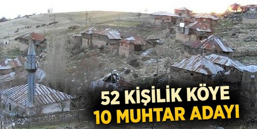 52 Kişinin Yaşadığı Köyde 10 Muhtar Adayı