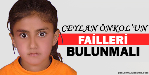 'Ceylan Önkol'un failleri bulunmalı'
