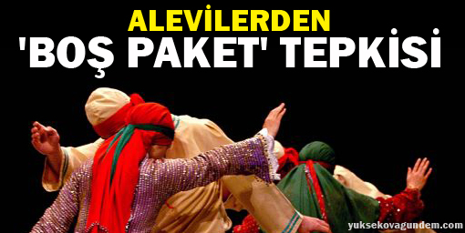 Alevilerden 'boş paket' tepkisi