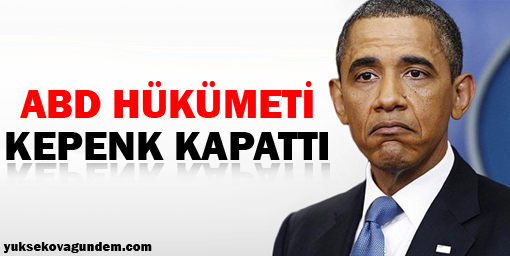 ABD hükümeti kepenk kapattı