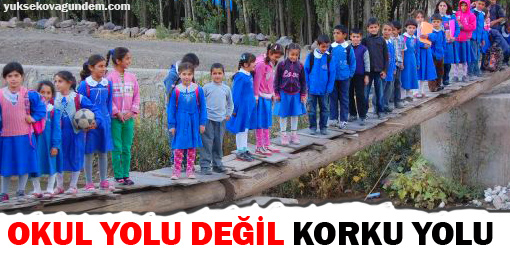 Okul yolu değil korku yolu