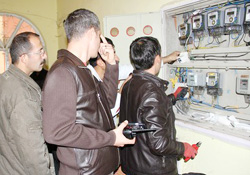 Hakkari'de kaçak elektrik kontrolü