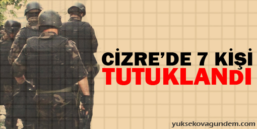 Cizre'de 7 kişi tutuklandı