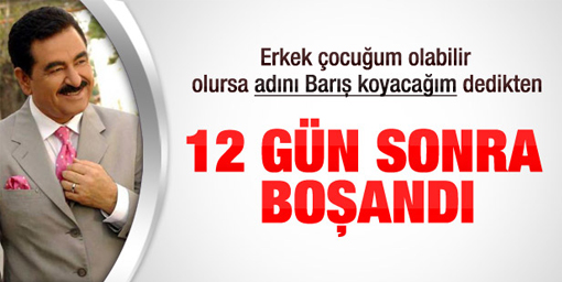 İbrahim Tatlıses ve Ayşegül Yıldız boşandı