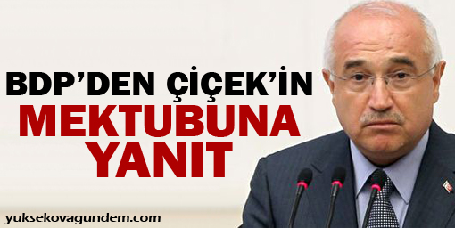 BDP'den Çiçek'in mektubuna yanıt
