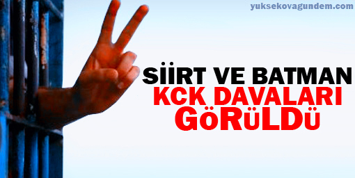 Siirt ve Batman KCK davaları görüldü