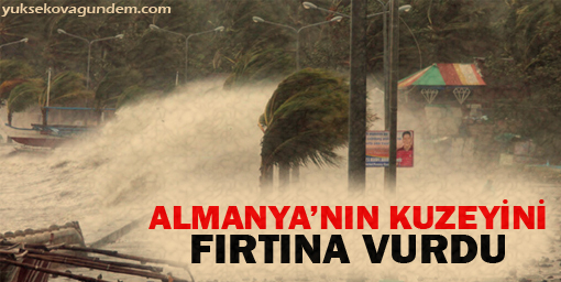 Almanya'nın kuzeyini fırtına vurdu
