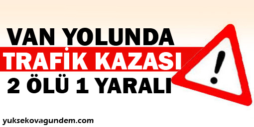 Van yolunda kaza: 2 ölü, 1 yaralı