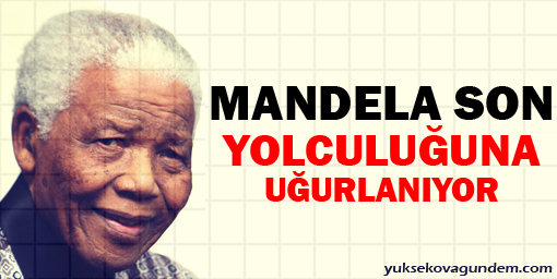 Mandela son yolculuğuna uğurlanıyor