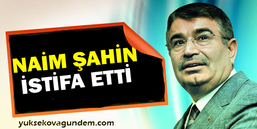 İdris Naim Şahin istifa etti