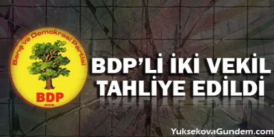 BDP'li Yıldırım ve Ayhan'a tahliye