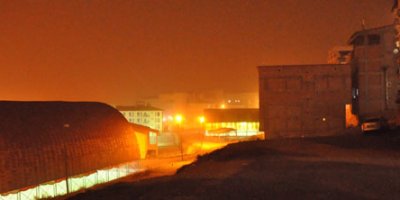 Hakkari'de yoğun toz bulutu var!