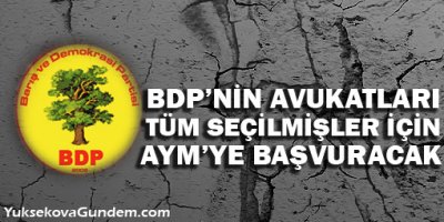 BDPnin avukatları tüm seçilmişler için AYMye başvuracak