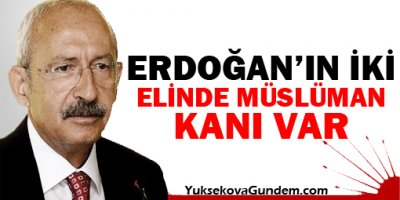 'Erdoğan'ın iki elinde müslüman kanı vardır!'