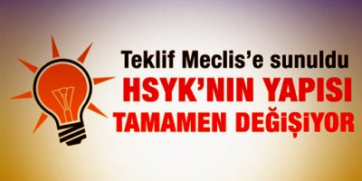 HSYK düzenlemesi Meclis'te