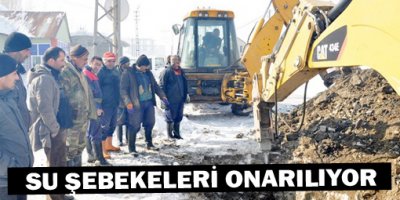 Su Şebekeleri Onarılıyor