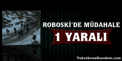 Roboski'de müdahale: 1 yaralı
