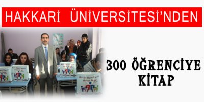 Hakkari Üniversitesinden 300 Öğrenciye Kitap