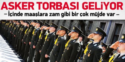 Bir 'torba' da askerler için geliyor!