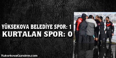 Yüksekova Belediye -1 Kurtalan Spor - 0