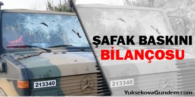 Roboski'de şafak baskını bilançosu