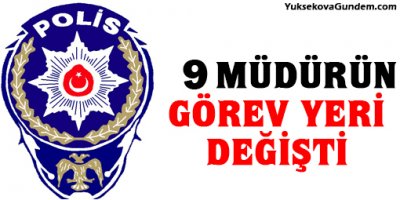 9 şube müdürü değişti