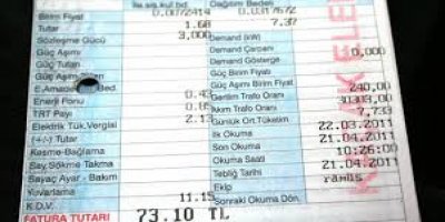 Elektrik faturalarına dikkat