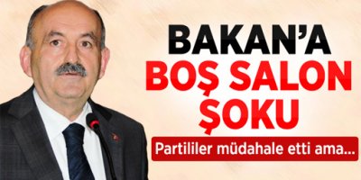 Sağlık Bakanı Müezzinoğlu'na Boş Salon Şoku