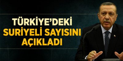 Erdoğan, Türkiye'deki Suriyeli Sayısını Açıkladı