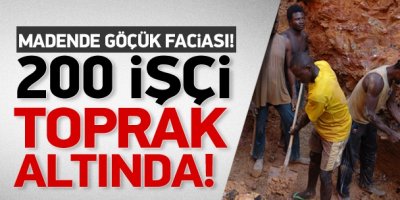 Güney Afrika'da 200 madenci göçük altında