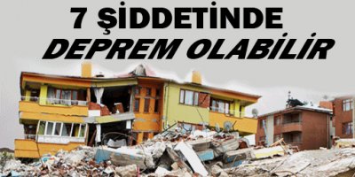'Her an 7 ve üzeri şiddetinde deprem olabilir!'